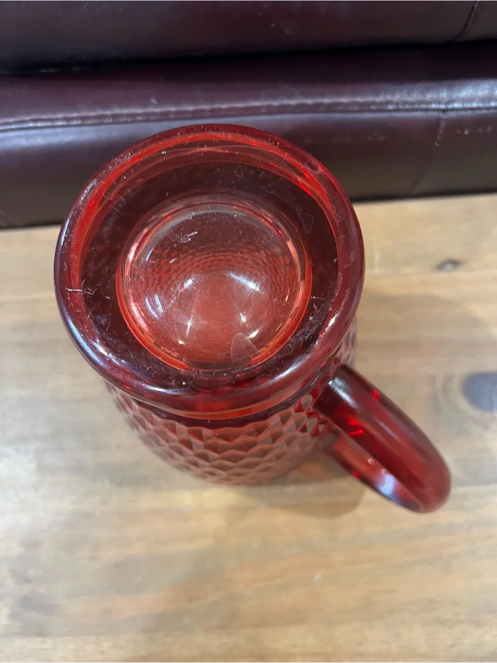 Villeroy & Boch Boston Red collection pitcher. Perfect condition. 36oz.